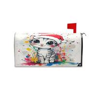 sanluoli Housse de boîte aux lettres décorative et magnétique pour boîte aux lettres de Pâques et de Noël Vert pêche 52,8 x 64,5 cm