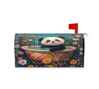 sanluoli Housse de boîte aux lettres magnétique décorative et esthétique pour boîte aux lettres de Saint-Valentin et Noël Vert pêche 52,8 x 64,5 cm