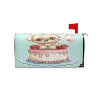 sanluoli Housse de boîte aux lettres magnétique décorative et esthétique pour la Saint Patrick - Vert pêche - 52,8 x 64,5 cm