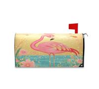 sanluoli Housse de boîte aux lettres magnétique décorative pour boîte aux lettres de Noël et de Noël Vert pêche 52,8 x 64,5 cm