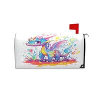 sanluoli Housse de boîte aux lettres magnétique décorative pour boîte aux lettres printanière et Saint-Valentin Vert pêche 52,8 x 64,5 cm