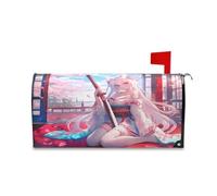 sanluoli Housse de boîte aux lettres magnétique pour Noël Motif renard japonais 45,7 x 52,6 cm