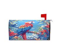 sanluoli Housse de boîte aux lettres magnétique pour patricks Motif ara écarlate 45,7 x 52,6 cm