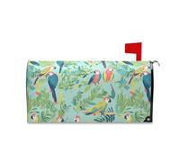 sanluoli Housse de boîte aux lettres verte pour perroquets et plantes tropicales pour Saint-Valentin, Thanksgiving, 52,8 x 64,5 cm