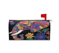 sanluoli Housse décorative esthétique pour boîte aux lettres de Pâques et rose pêche verte 52,8 x 64,5 cm