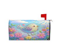 sanluoli Housse décorative esthétique pour boîte aux lettres d'été unique pour boîte aux lettres d'Halloween Vert pêche 52,8 x 64,5 cm