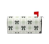 sanluoli Housse magnétique pour boîte aux lettres de Saint-Valentin Motif papillon Vert 45,7 x 52,6 cm