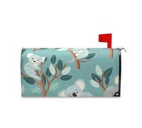 sanluoli Housse pour boîte aux lettres de Noël Motif koala écume de mer Bleu 45,7 x 52,6 cm
