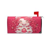 sanluoli Housses de boîte aux lettres magnétiques décoratives esthétiques pour boîte aux lettres Mardi Gras, 52,8 x 64,5 cm, vert pêche