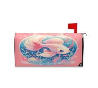 sanluoli Jolie boîte aux lettres décorative simple et colorée en forme de bébé poisson pour la Saint-Valentin - 45,7 x 52,6 cm