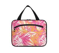 sanluoli Kit de voyage rose Goldeaf à suspendre pour femme avec crochet, sacs pliables design avec fermeture éclair pour papa sac à dos maletín para maquillaje, Feuille d'or rose