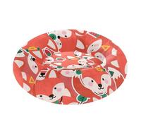 sanluoli Lit chaud et confortable pour chat de taille moyenne Motif renard Rouge Taille M