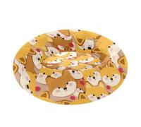 sanluoli Lit chaud et doux pour chat de très petite taille, motif renard, jaune, taille XS