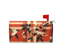 sanluoli Red Line Housse magnétique pour boîte aux lettres de Noël Motif colibri 45,7 x 52,6 cm