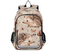 sanluoli Sac à dos de karaté pour enfants de 8 à 12 ans : sacs à livres réglables pour l'école secondaire en couleurs assorties - dessin animé hérisson terre cuite