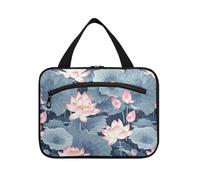 sanluoli Sac à pharmacie à suspendre de style chinois avec crochet, sac de maquillage extensible pour les voyages, les femmes, les vacances, bolso para maquillaje de mujer, Fleur de style chinois