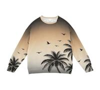 sanluoli Sweat-shirt unisexe à col rond pour enfants de 4 à 10 ans