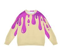 sanluoli Sweat-shirt unisexe à col rond pour enfants de 4 à 10 ans