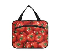 sanluoli Tomates fraîches rouges à suspendre pour homme avec crochet, trousse de maquillage essentielle de designer pour femme pour la gym estuche para guardar maquillaje, tomates fraîches rouges