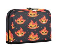 sanluoli Trousse à crayons de grande capacité avec emplacements pour fournitures de bureau, sac à stylos pour adolescents, garçons, collège, démon maléfique rieur