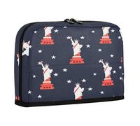 sanluoli Trousse à crayons de grande capacité avec fente de rangement pour filles - Fournitures scolaires - Motif déesse de la liberté - Jour de l'indépendance