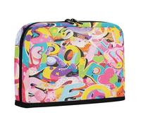 sanluoli Trousse à crayons de grande capacité - Organiseur de papeterie sur pied pour filles, école, graffiti, œuvres d'art, lettres colorées