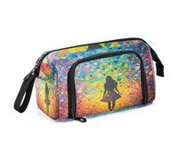 sanluoli Trousse à crayons de grande capacité spéciale portable pour adolescents, garçons, peinture à l'huile élémentaire, sensation de chat mignon
