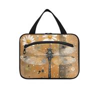 sanluoli Trousse de toilette de voyage à suspendre pour homme avec crochet, kit de rasage portable pour femme, voyage, vacances, porta, cosmétique, mujer para cartera, Sweet Libellule Marron