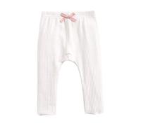 Sanlutoz Bébé Filles Longue Un Pantalon Mignonne Coton Décontractée Mode Bambin Pantalon (0-6 Mois, BPW2062-WH)