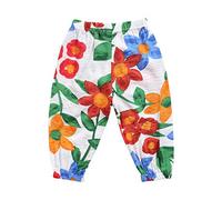 Sanlutoz Été Coton Bébé Long Pantalons Fleur Filles Mode Bébé Vêtements Décontractée (2-3 Ans, BPS2018-WH)