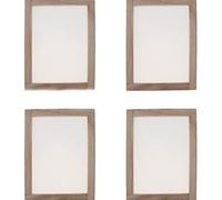 Sanmum Lot de 4 Moule de Fabrication de Papier en Pin Bois, Outils d'Écran de Cadre de Moule de Fabrication de Papier treillis (25x34cm)