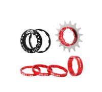 Sanmum Singlespeed Cassette Fixie 12T/13T/14T/15T/16T/17T/18T/19T/20T/21T/22T Kit de conversion Cassette de vélo (rouge, 15T), SA0120235402513varyde02