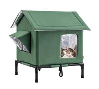 SANNAX Chatière Extérieure Toutes Saisons Imperméable Isolée pour Chats Errants, Grande Tente Portable pour Chats Errants, Coupe-Vent Et Imperméable, Montage Facile sans Outils