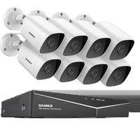 SANNCE 8CH DVR Kit, 1080P haute résolution, vision de nuit jusqu'à 30m, 8CH 8PCS DVR Kit-a, Aucune