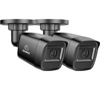 SANNCE Caméras de sécurité, qualité vidéo HD 1080P, vision nocturne jusqu'à 20 mètres, 2 pièces