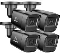 SANNCE Caméras de sécurité, qualité vidéo HD 1080P, vision nocturne jusqu'à 20 mètres, 4 pièces