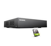 SANNCE DVR TVI 1080P 8 canaux pour enregistrement 24/7 enregistreur vidéo H.264 + HDMI Alarme par e-mail avec caméra CVBS/AHD/TVI/CVI/IP pour vidéosurveillance-1 To HDD
