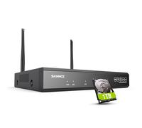 SANNCE Enregistreur NVR WiFi 16 Canaux, Prend en Charge Caméra IP sans Fil 8MP, Compression H.264+, Sortie HDMI 4K/VGA, Compatible Alexa, Masque de Confidentialité pour Surveillance Maison, 1TB HDD