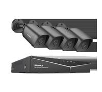 SANNCE Kit DVR 8CH, 1080P haute résolution, vision de nuit jusqu'à 30m, 8CH 4PCS DVR Kit, Aucune