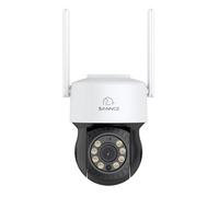 SANNCE Système de Surveillance Intérieur sans Fil 5MP WiFi, 360° PTZ avec Zoom Numérique 8X, Détection d'Humain par IA, Audio Bidirectionnel, Suivi Automatique