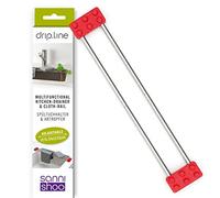 Sanni Shoo Drip.Line - Egouttoir Vaisselle Multifonctionnel et Extensible de la INOX | Egoutoire/Égouttoir | Pratique, Résistant à la Chaleur, Peu Encombrant | Parfait pour la Cuisine et Le Camping