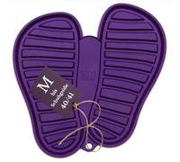 Sanni Shoo, shoo.pad: Tapis à chaussure flexible, lavable en machine, porte-chaussures, plateau à chaussures, tapis anti-saleté taille M (pour les chaussures jusqu'à la taille 41), violet