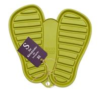 Sanni Shoo, Shoo.Pad: Tapis à Chaussure Flexible, Lavable en Machine, Porte-Chaussures, Plateau à Chaussures, Tapis Anti-saleté Taille S (pour Les Chaussures jusqu'à la Taille 31), Vert