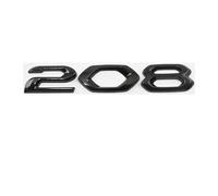 SANNIFA Auto Emblème Logo pour Peugeot 208,Voiture Avant Pare-Chocs Arrière Tronc Emblème Autocollant Accessoiresde Style Voiture,B