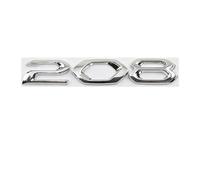 SANNIFA Auto Emblème Logo pour Peugeot 208,Voiture Avant Pare-Chocs Arrière Tronc Emblème Autocollant Accessoiresde Style Voiture,A