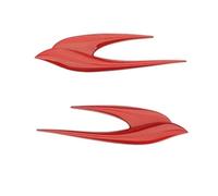 SANNIFA Auto Emblème Logo pour Smart ForTwo 450 1998-2007,Voiture Avant Pare-Chocs Arrière Tronc Emblème Autocollant Accessoiresde Style Voiture,Red