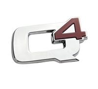 SANNITOU Auto Emblème Logo pour Alfa Romeo Stelvio Q4,Voiture Avant Pare-Chocs Arrière Tronc Emblème Autocollant Accessoiresde Style Voiture,A