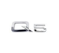 SANNITOU Auto Emblème Logo pour Audi Q5,Voiture Avant Pare-Chocs Arrière Tronc Emblème Autocollant Accessoiresde Style Voiture