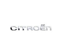SANNITOU Auto Emblème Logo pour Citroen C1 C2 C3 C4 C5 C6 C8 C4L,Voiture Avant Pare-Chocs Arrière Tronc Emblème Autocollant Accessoiresde Style Voiture,Silver