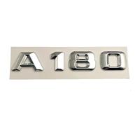 SANNITOU Auto Emblème Logo pour Mercedes Benz AMG A45 A160 A180 A200 A260 W176 W177,Voiture Avant Pare-Chocs Arrière Tronc Emblème Autocollant Accessoiresde Style Voiture,A180